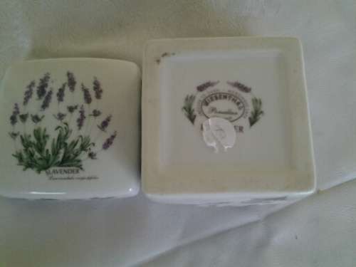 Wiesenthal lavender porcelain trinket box