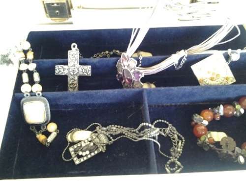 vintage jewelry box case filled with some stunning costume jewelry