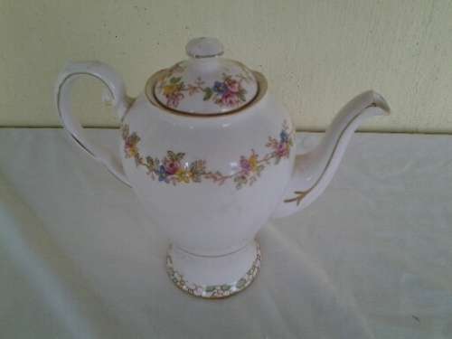 pastel pink vintage Tuscan coffee pot
