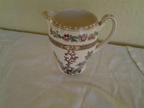 stunning Indian tree pattern porcelain creamer jug