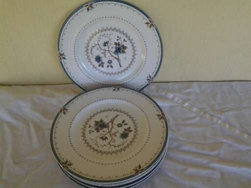 A set of seven vintage Royal doulton royal colony dinner plates