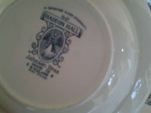 Stunning vintage blue and white johnson brothers haddon hall porcelain pudding set