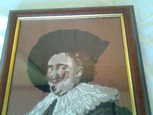 beautifully framed behind glass Jan van Riebeek tapestry