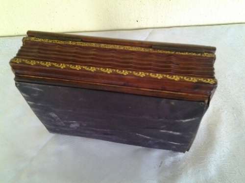 Vintage wooden card box