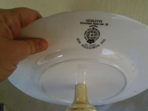 Vintage Royal Worcester porcelain cake stand tazza