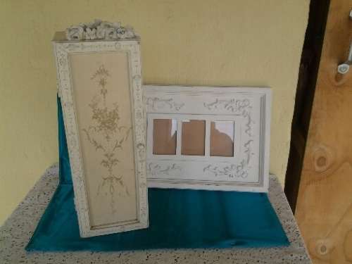 Modern nice wall picture frame with a small decorative cupboard please see pictures