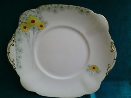 Vintage Standard China Daisy bell china , porcelain cake plate