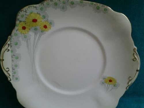 Vintage Standard China Daisy bell china , porcelain cake plate