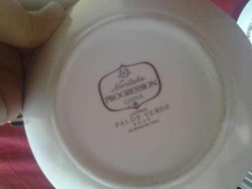 Retro style Green and white  Noritake  Progression Palos Verda part dinner set peace's ,