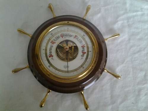 vintage round wall Barometer