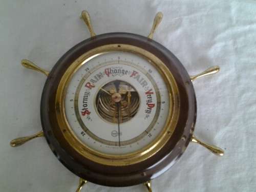 vintage round wall Barometer