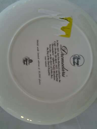 three  nice Heritage  collectable porcelain ship scene display wall plates