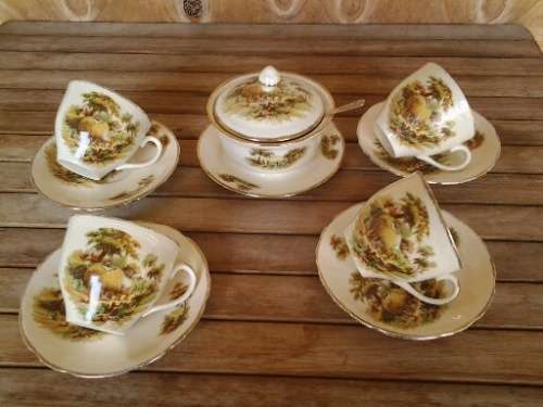 A part vintage hayride pattern Alfred meakin tea set