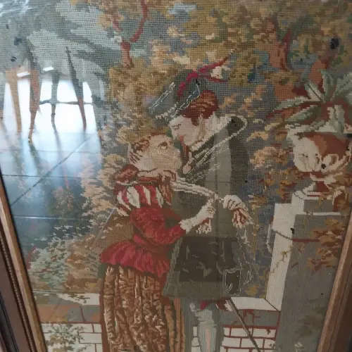 Stunning framed romantic scene tapestries