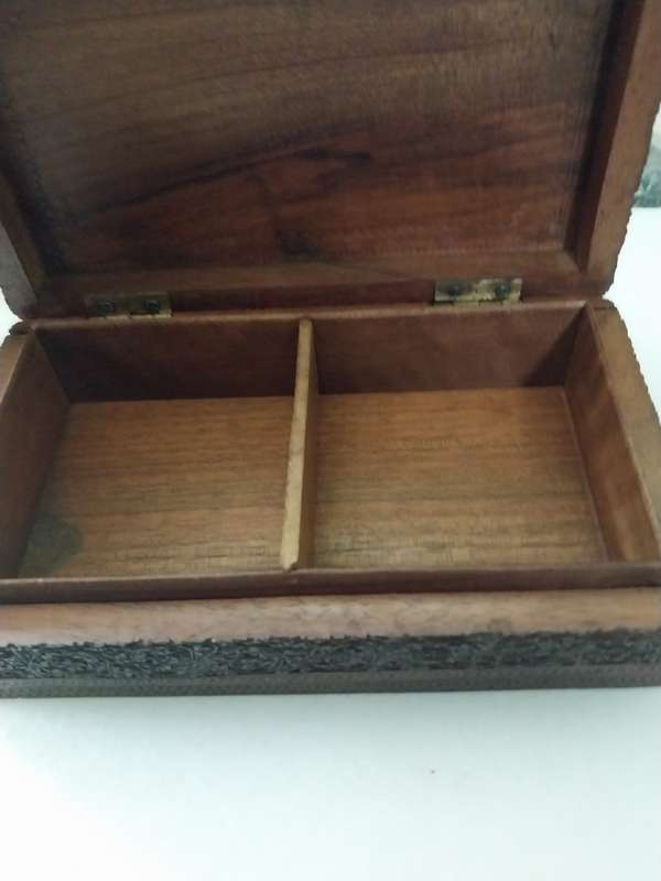 Stunning hand craved wooden box