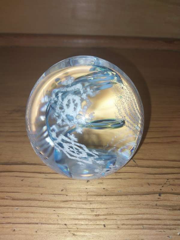 Large glass paper weight