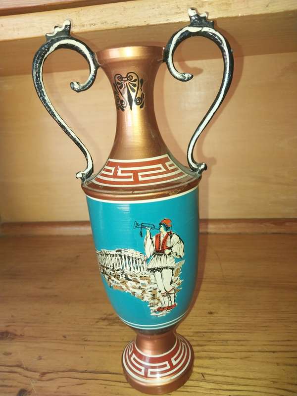 Brass decorative jug made in Greece