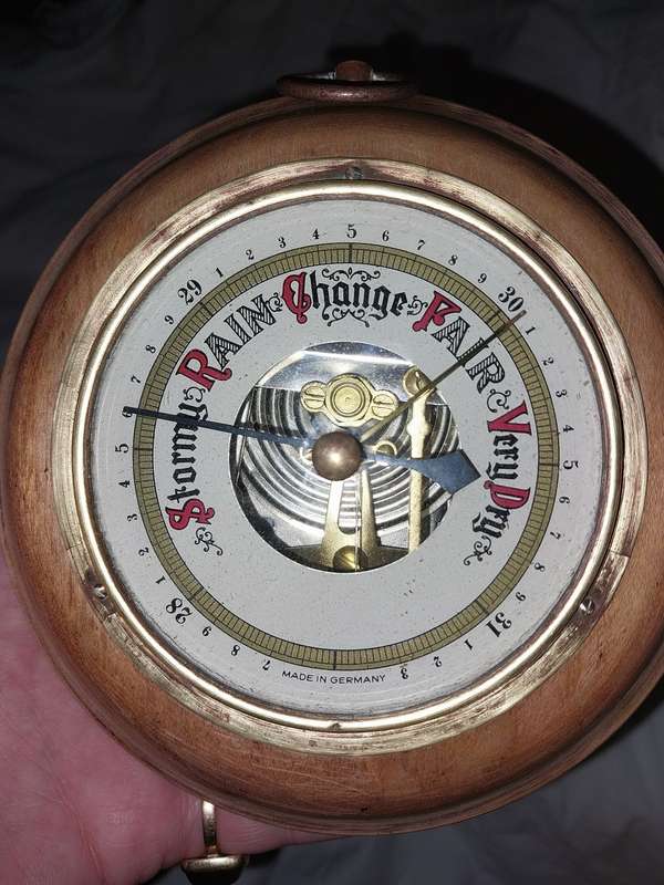 Vintage small wooden theremonter