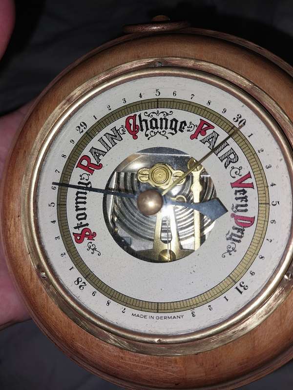 Vintage small wooden theremonter