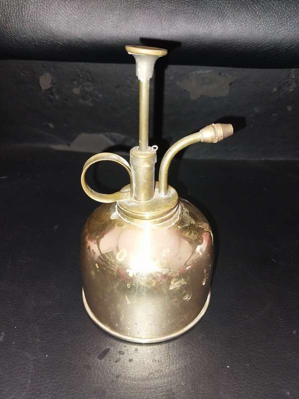 Vintage brass oil can