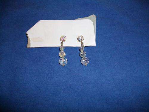 crystal earrings (clip on)
