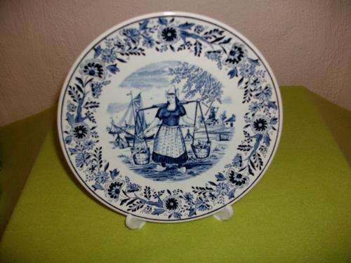 blue delft wall plate