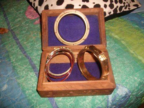 Nice combo of bangles with wooden box !!!