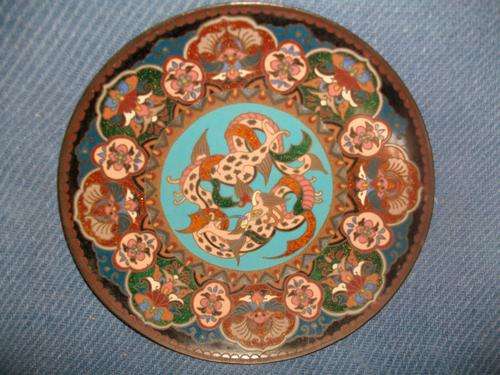 stunning cloisonne wall plate