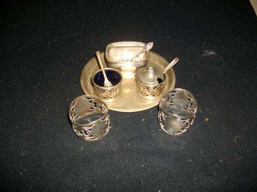 nice silver plated job lot , needs a clean up