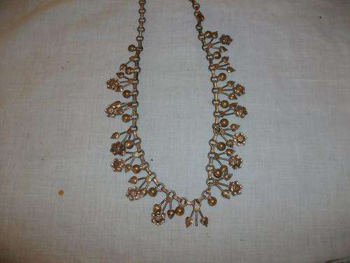 Very lovely old necklace , gold plated ,