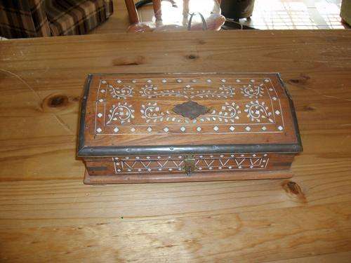 Beautiful wooden in lay jewelry box