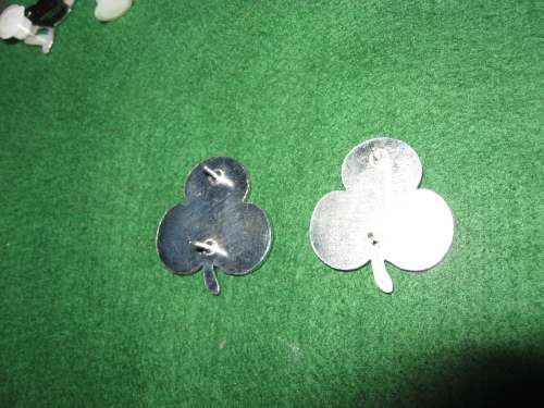 SA Irish chrome collars pair (Shamrock)