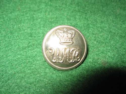 Umvoti Mounted Rifles QVC button Hobson