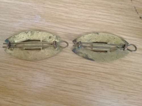 WWI South African Infantry Brigade Shoulder Titles pair O1266 scarce