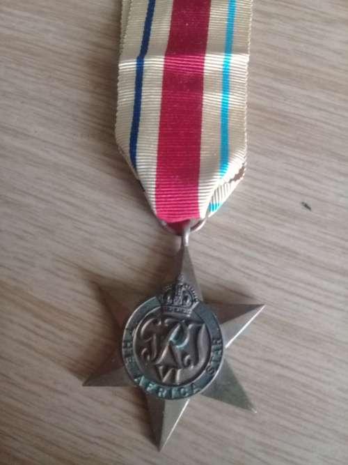 WWII Africa Star medal unnamed