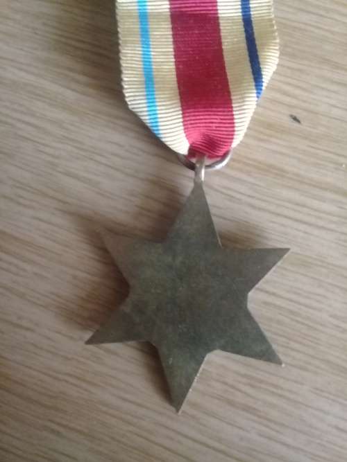 WWII Africa Star medal unnamed