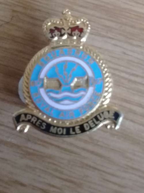 RAF 617 Squadron (Dambusters,) brass and enamel badge