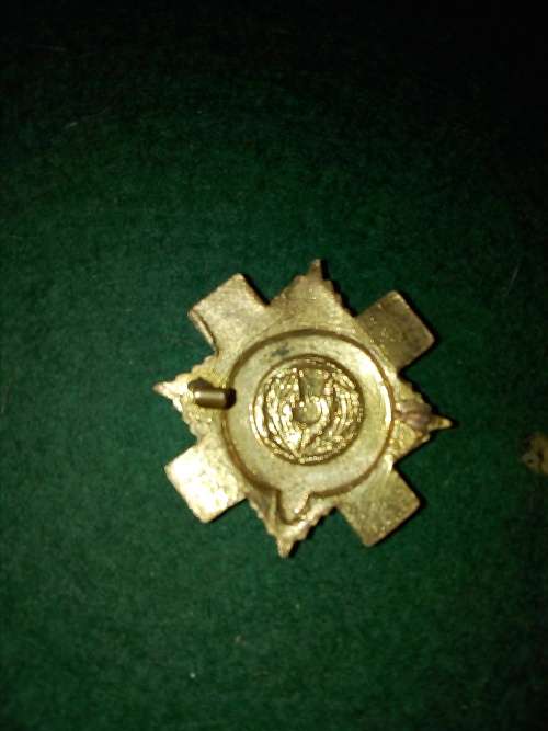 Duke of Edinburgh's Own Rifles brass & enamel Sweetheart badge