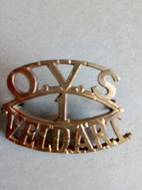Orange Free State 1 Field Artillery title (OVS VeldArt)