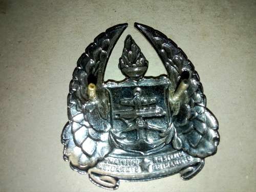 Army Gymnasium large cap badge D730 but chrome