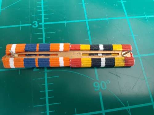 SADF ribbon bar with Pro Patria and Southern Africa ribbons