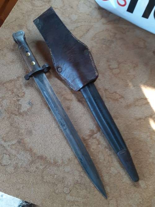 Pattern 1888 Lee Metford Bayonet, date stamped 1897 Mk I, Type 2, Boer war