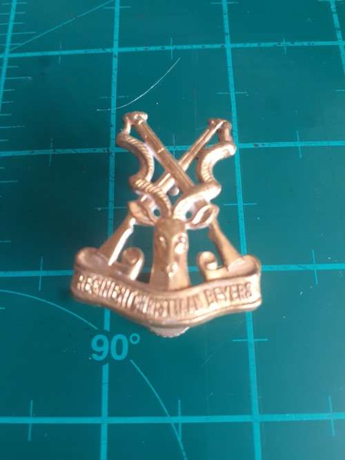 Regiment Christiaan Beyers brass beret badge