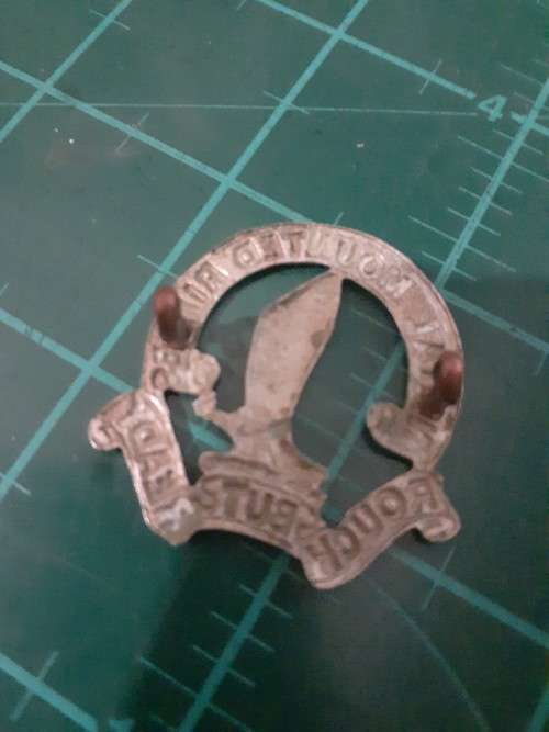 Natal Mounted Rifles large WM cap badge O471 worn 1914 - 35, scarce