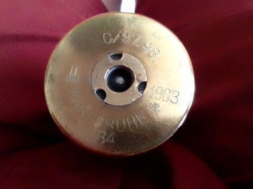 Maxim Nordenfeld Karlsruhe 38mm Pom Pom shell deactivated