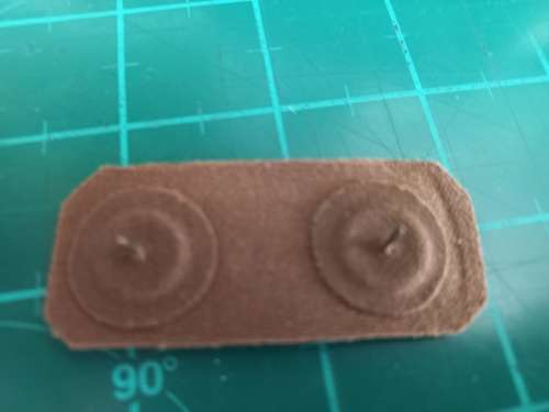 SADF Marksman Proficiency nutria breast badge, pins intact