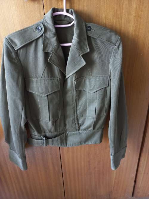 SADF Bunny Jacket, Khaki and smooth material, 34 chest