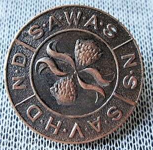 SA Womens Auxiliary Service ND/SAWAS/NS/SAVHD - (Numbered) Lapel Pin Badge