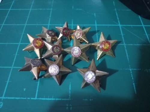 SADF 10 brass rank stars