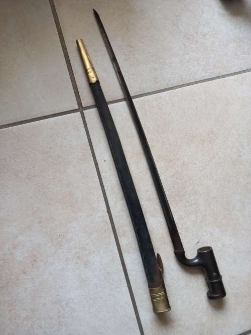 British T blade Musket socket bayonet